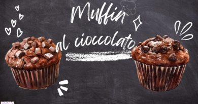 Muffin con gocce di cioccolato: