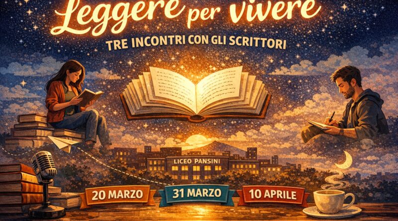 Leggere per vivere: al Pansini tre incontri con gli scrittori